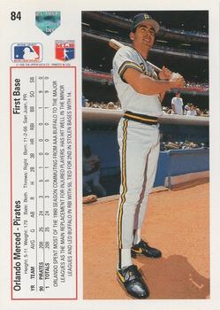 Orlando Merced  baseball card collectible - Main Image 2