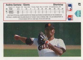 Andres Santana  baseball card collectible - Main Image 2
