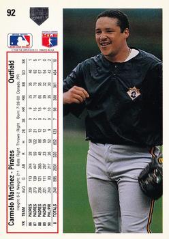 Carmelo Martinez  baseball card collectible - Main Image 2