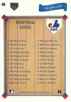 Tim Wallach  baseball card collectible - Main Image 2