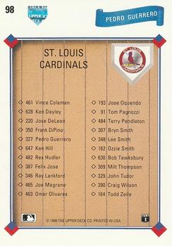 Pedro Guerrero  baseball card collectible - Main Image 2