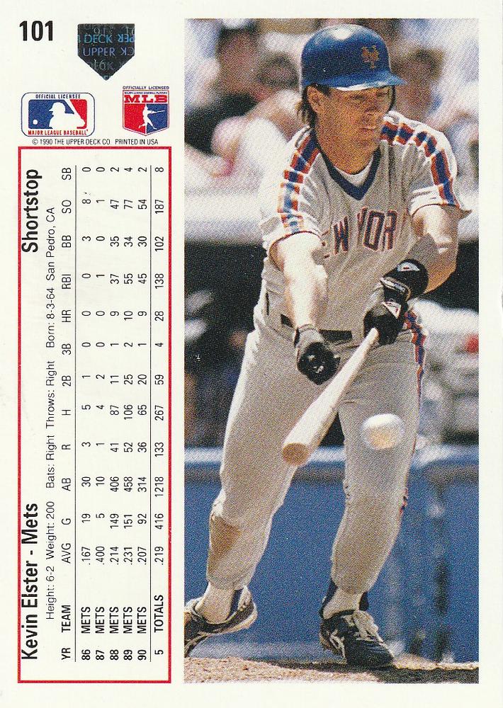 Kevin Elster  baseball card collectible - Main Image 2