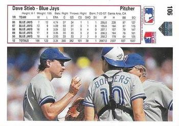 Dave Stieb  baseball card collectible - Main Image 2