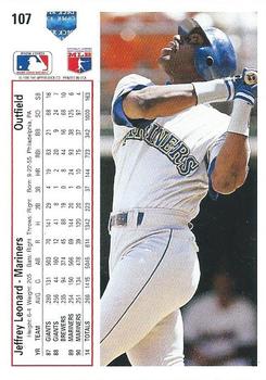 Jeffrey Leonard  baseball card collectible - Main Image 2