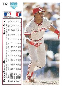 Mariano Duncan  baseball card collectible - Main Image 2