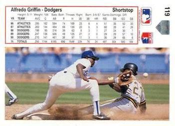 Alfredo Griffin  baseball card collectible - Main Image 2