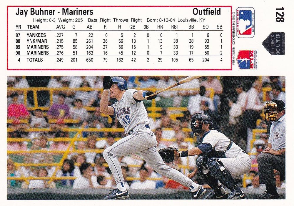 Jay Buhner  baseball card collectible - Main Image 2