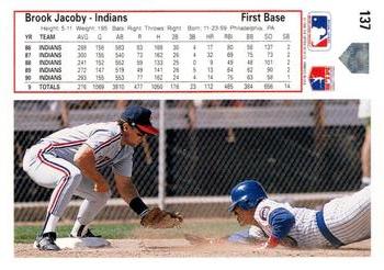 Brook Jacoby  baseball card collectible - Main Image 2