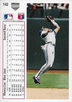 Manny Lee  baseball card collectible - Main Image 2