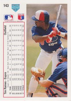 Tim Raines  baseball card collectible - Main Image 2