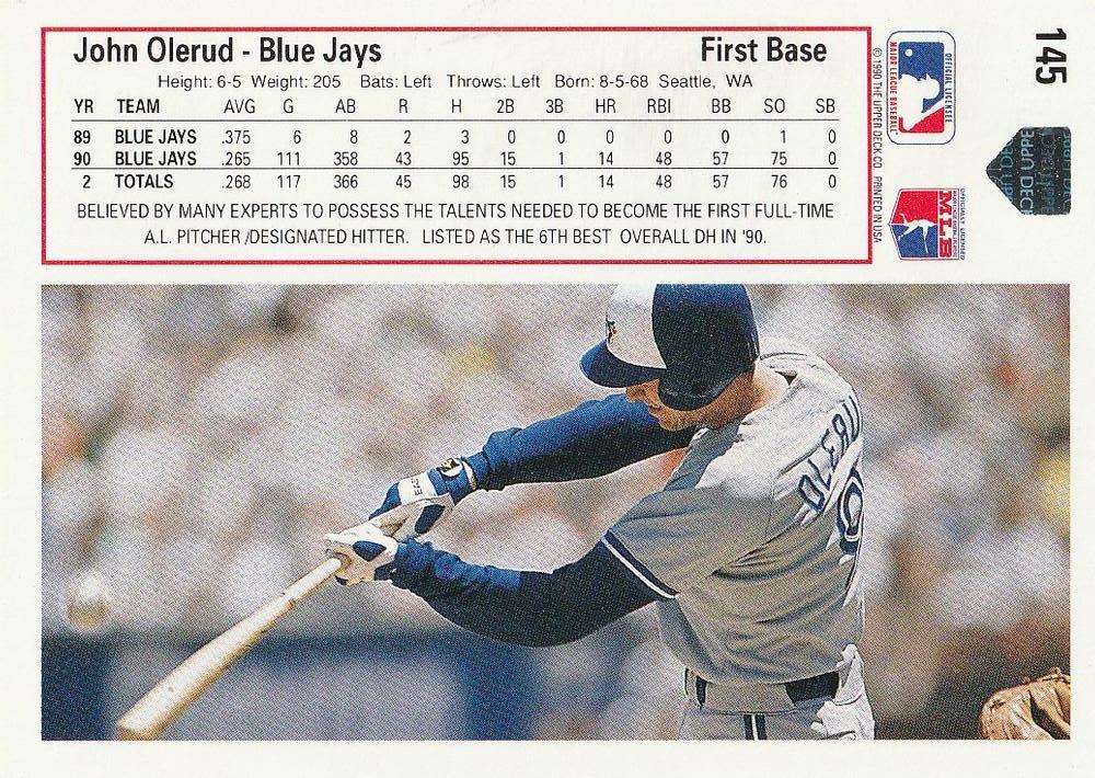 John Olerud  baseball card collectible - Main Image 2