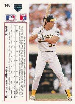 Ozzie Canseco  baseball card collectible - Main Image 2