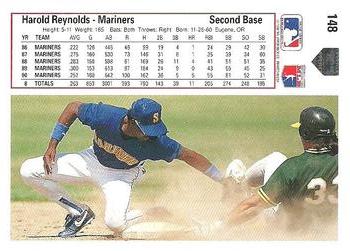 Harold Reynolds  baseball card collectible - Main Image 2