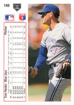 Tom Henke  baseball card collectible - Main Image 2