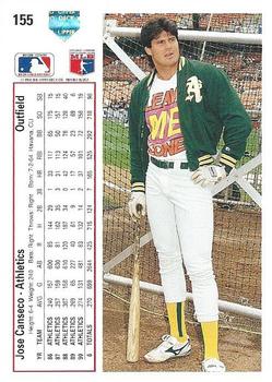 Jose Canseco  baseball card collectible - Main Image 2