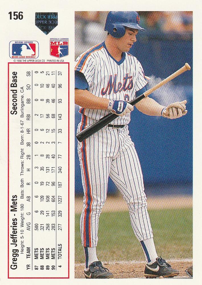 Gregg Jefferies  baseball card collectible - Main Image 2