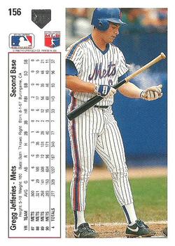Gregg Jefferies  baseball card collectible - Main Image 2