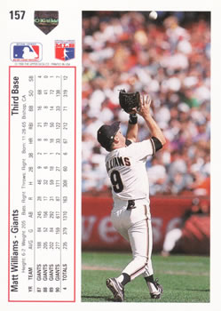 Matt Williams  baseball card collectible - Main Image 2