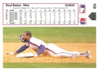 Daryl Boston  baseball card collectible - Main Image 2