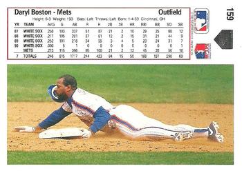 Daryl Boston  baseball card collectible - Main Image 2