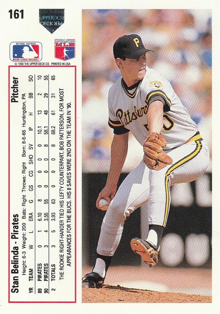 Stan Belinda  baseball card collectible - Main Image 2