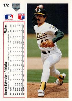 Dennis Eckersley  baseball card collectible - Main Image 2