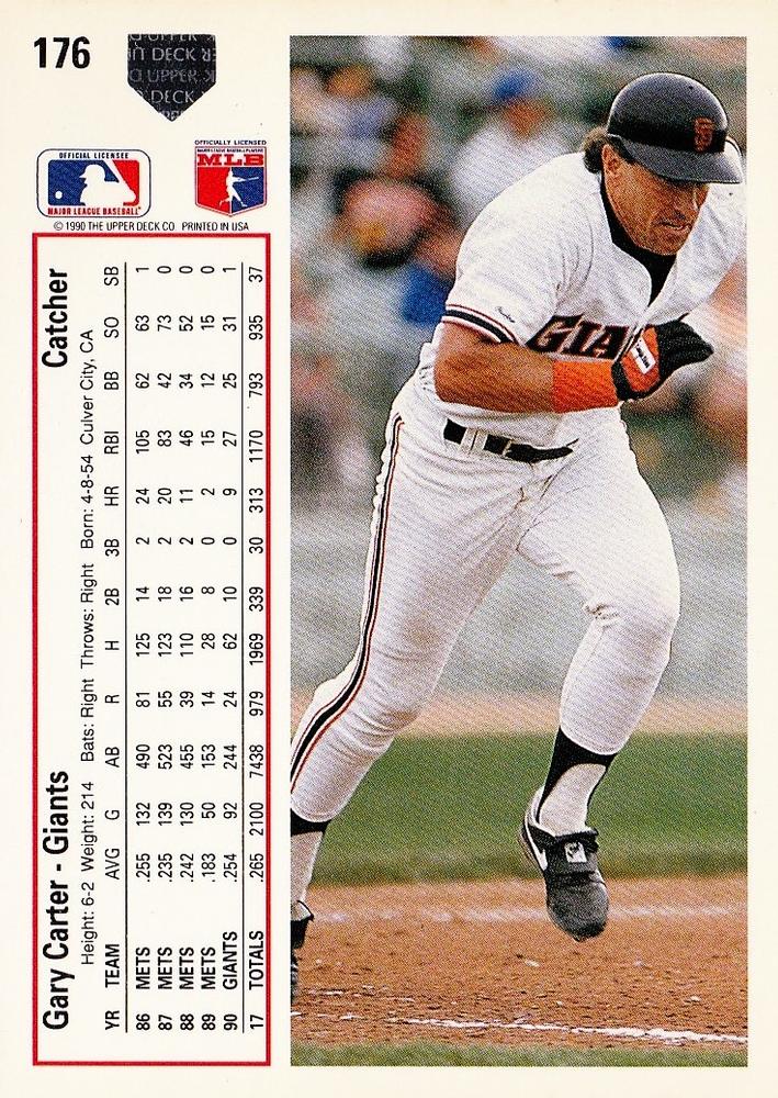 Gary Carter  baseball card collectible - Main Image 2