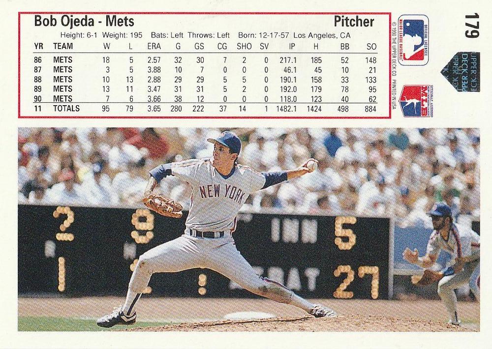 Bob Ojeda  baseball card collectible - Main Image 2