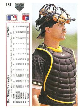 Don Slaught  baseball card collectible - Main Image 2