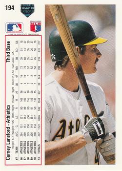 Carney Lansford  baseball card collectible - Main Image 2