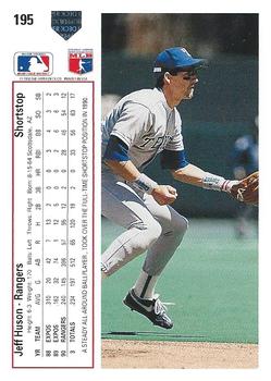 Jeff Huson  baseball card collectible - Main Image 2