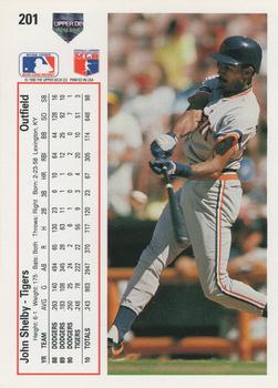 John Shelby  baseball card collectible - Main Image 2