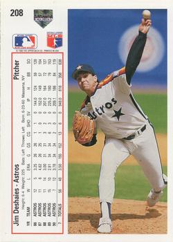 Jim Deshaies  baseball card collectible - Main Image 2