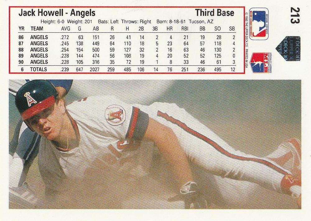 Jack Howell  baseball card collectible - Main Image 2