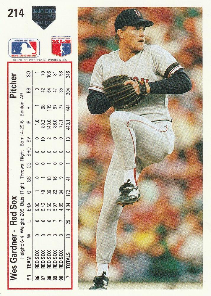 Wes Gardner  baseball card collectible - Main Image 2