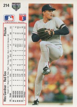 Wes Gardner  baseball card collectible - Main Image 2