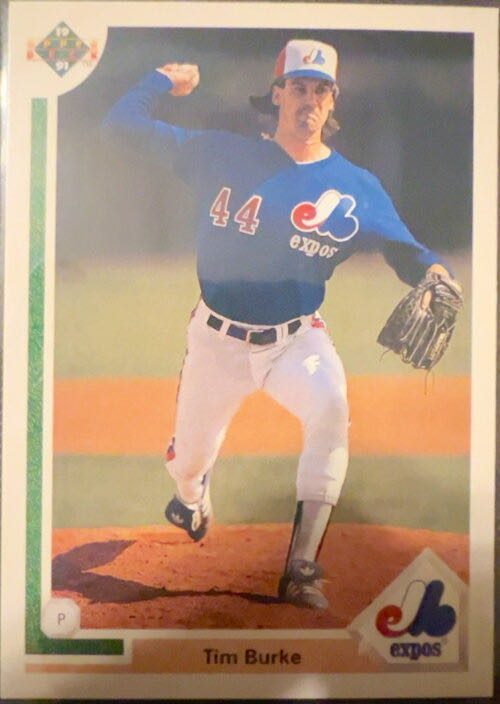 Tim Burke  baseball card collectible - Main Image 3