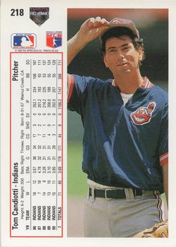 Tom Candiotti  baseball card collectible - Main Image 2