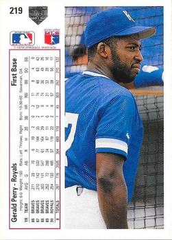Gerald Perry  baseball card collectible - Main Image 2