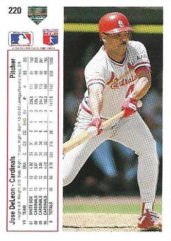 Jose DeLeon  baseball card collectible - Main Image 2