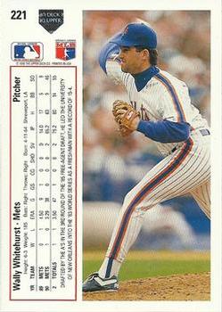 Wally Whitehurst  baseball card collectible - Main Image 2