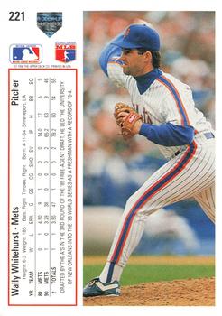 Wally Whitehurst  baseball card collectible - Main Image 2