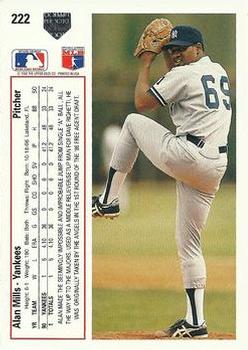 Alan Mills  baseball card collectible - Main Image 2