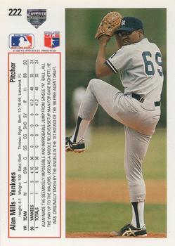 Alan Mills  baseball card collectible - Main Image 2