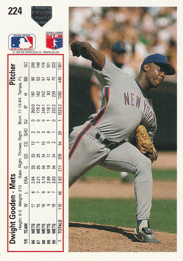 Dwight Gooden  baseball card collectible - Main Image 2