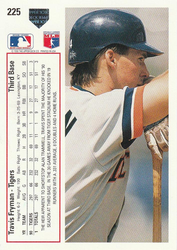 Travis Fryman  baseball card collectible - Main Image 2