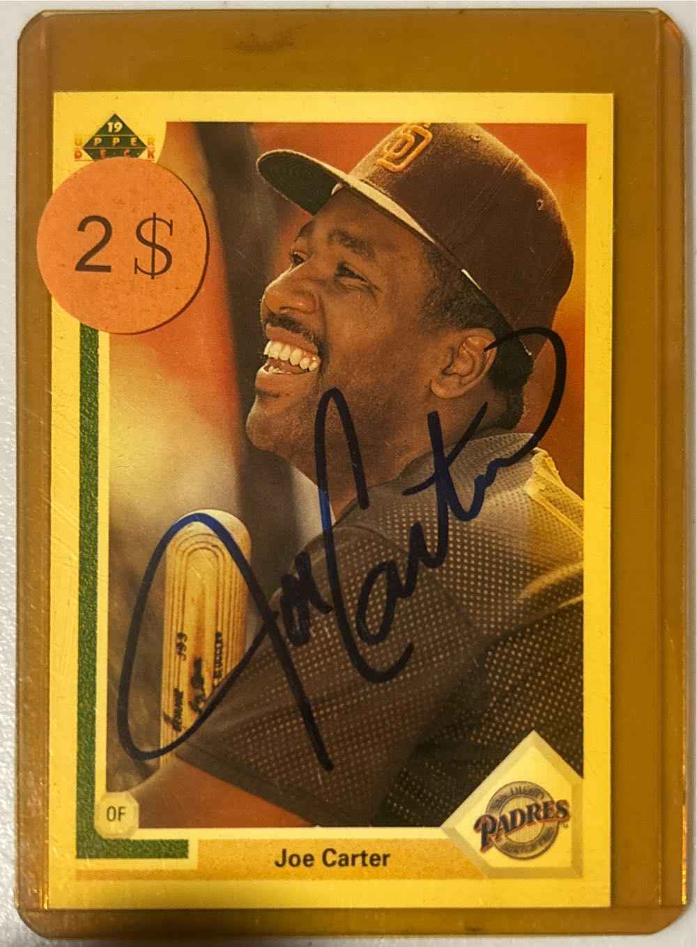 Joe Carter  baseball card collectible - Main Image 3