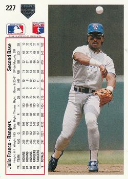 Julio Franco  baseball card collectible - Main Image 2