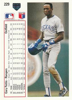 Gary Pettis  baseball card collectible - Main Image 2