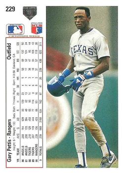 Gary Pettis  baseball card collectible - Main Image 2